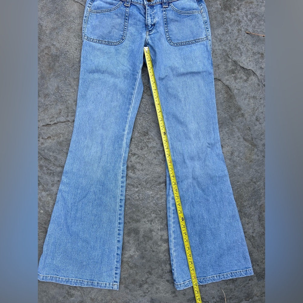 Mavi Blue Flare Wide Leg Jeans low cut boot bell bottom 29 - Picture 6 of 9